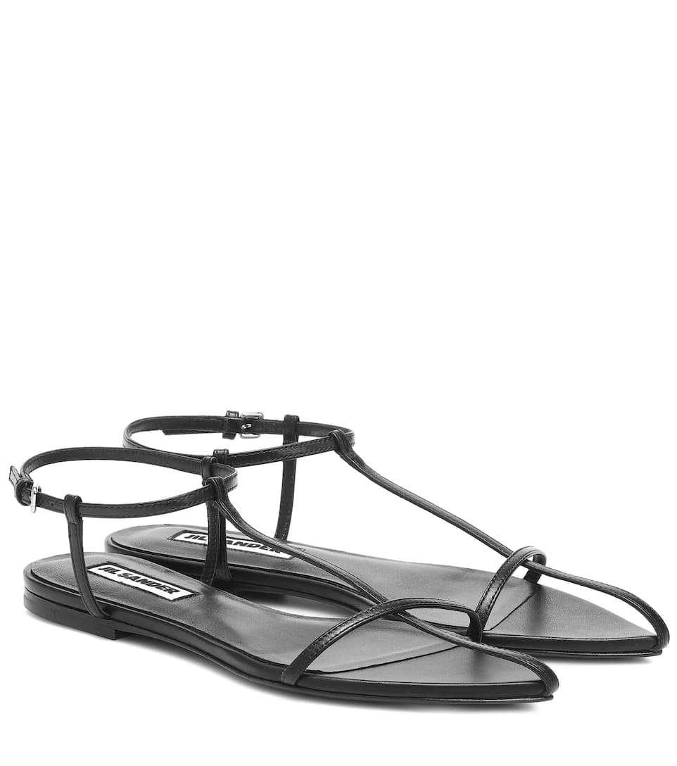 Select : Outlet Jil Sander Leather sandals | All the people at ...